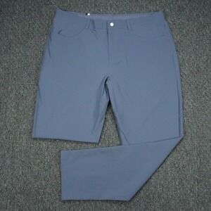 Rhoback Pants Mens 40x32 Blue Delta Performance Stretch Golf Trouser Chino